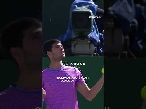 Mereka mengatakan bahwa mereka ingin pertunjukan tenis ini membuat buzz yang nyata, bukankah ini yang mereka maksudkan? 😔 #alcaraz – pertandingan olahraga