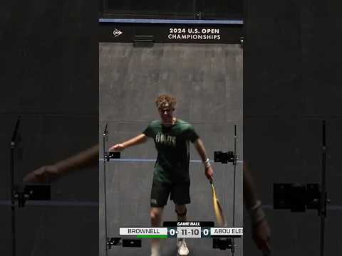 Ambil busur, Brownell 😮‍💨 Begitulah cara Anda menutup permainan 🤩👏 #squash – pertandingan olahraga